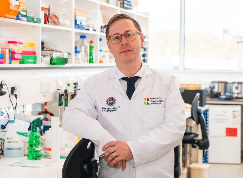 Dr Neil Ryan in the lab