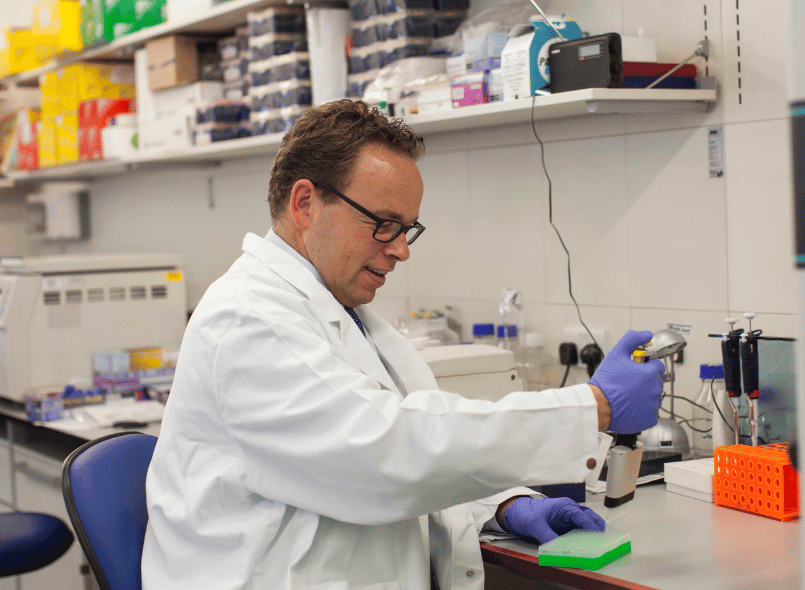 Researcher in a lab