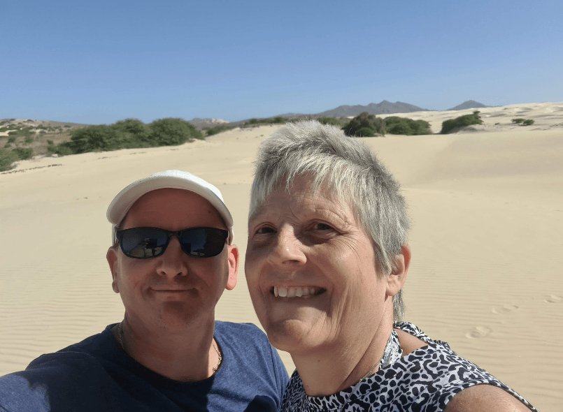 Picture of Shaun and Jackie smiling together