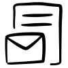 an icon of a letter