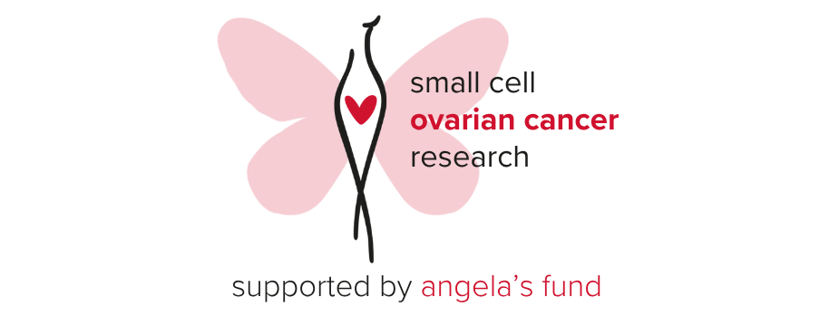 Logo of small cell ovarian cancer research supported by angela's fund