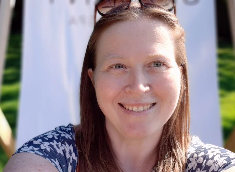 Selfie of Claire smiling